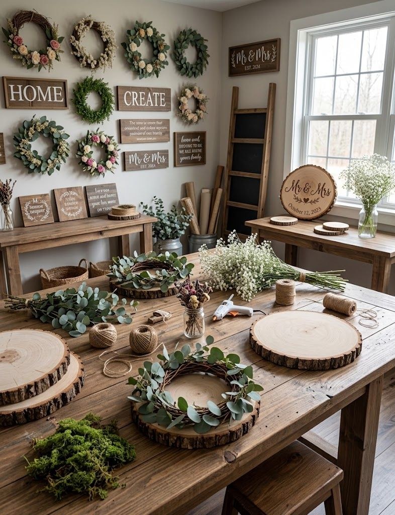 Inside the workshop — handcrafted décor in progress