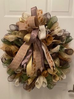 Fall mesh wreath